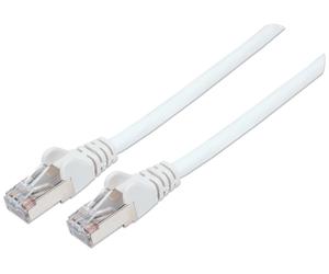 INTELLINET Patchkabel RJ45 S/FTP Cat6 1,0m LSOH Hebels. wei?