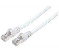 INTELLINET PATCHKABEL RJ45 S/FTP CAT6 1,0M LSOH HEBELS. Weiss 1 m Cat6, S/FTP, c