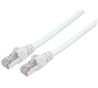 INTELLINET PATCHKABEL RJ45 S/FTP CAT6 1,0M LSOH HEBELS. Weiss