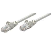INTELLINET PATCHKABEL RJ45 U/UTP CAT5E 0.5M HEBELSCHUTZ Grau