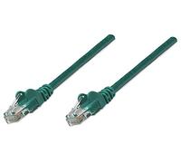 INTELLINET PATCHKABEL RJ45 U/UTP CAT5E 10M HEBELSCHUTZ GRÜN