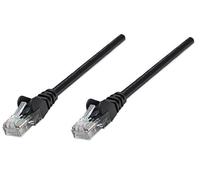 INTELLINET PATCHKABEL RJ45 U/UTP CAT5E 10M HEBELSCHUTZ SCHW