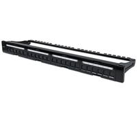 INTELLINET PATCHPANEL,19'',BLANK,24PORT,1U,CABLE MANAG.,BLACK negro One size Cla