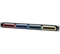 INTELLINET PATCHPANEL 1HE 24-PORT CAT5E UTP FARBKODIERT