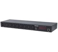 Intellinet regleta Negro 8 enchufes IP Smart PDU C13/C20, 19 pulgadas (48,26 cm)
