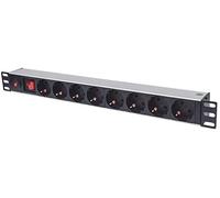 INT 713986 - Regleta de enchufes, 19'', 8 vías, contacto de puesta a ti