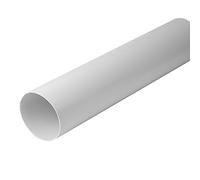 Intelmann Tubo de ventilación de 1 m, diámetro de 125 mm, canal redondo, plástico (PVC)