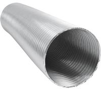 Intelmann Tubo flexible de aluminio 1,5 m / 3 m / 5 m DN 50 63 71 76 80 100 125 150 160 180 200 224 250, tubo de aluminio conducto de ventilación tubo flexible de aluminio tubo de ventilación tubo de