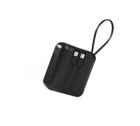 Intempo Amalfi Cargador Portátil 10.000 mAh - Power Bank USB-A, USB-C, Cable Lightning, Carga rápida 22,5 W, hasta 2 Cargas Completas, con Correa