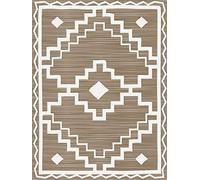 INTEMPORA LES IDEES DECO SONT LA! Alfombra, Polipropileno, Beige y Blanco, 150X200CM