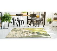 INTEMPORA LES IDEES DECO SONT LA! Alfombra, Polipropileno, Verde Y Beige, 150cm x 200cm