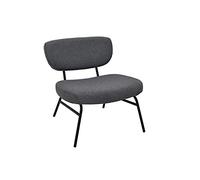 INTEMPORA LES IDEES DECO SONT LA! Sillón, Metal poliéster Poliuretano, Gris, 66cm x 65cm x 67.5cm