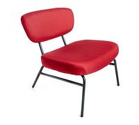 INTEMPORA LES IDEES DECO SONT LA! Sillón, Metal poliéster Poliuretano, Rojo, 66cm x 65cm x 67.5cm
