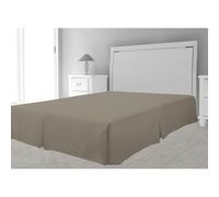 Intemporel Funda de somier de microfibra, Beige (Topo), 180 x 200 cm