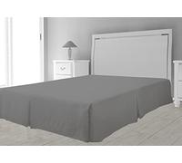 Intemporel Funda de somier de microfibra, Gris, 160 x 200 cm