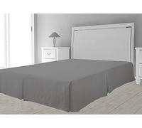 Intemporel Funda de somier de microfibra, Gris, 90 x 190 cm