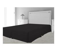 Intemporel Funda de somier de microfibra, Negro, 180 x 200 cm