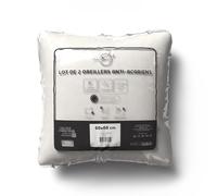 Intemporel Juego de 2 Almohadas antiácaros, Blanco, 60 x 60 cm