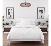 Intemporel Set Funda nórdica de Microfibra Lavada 140x200 cm Boheme Blanco