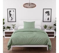 Intemporel Set Funda nórdica de Microfibra Lavada 140x200 cm Boheme Verde