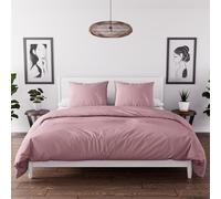 Intemporel Set Funda nórdica de Microfibra Lavada 240x220 cm Boheme Rosa Viejo