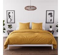 Intemporel Set Funda nórdica de Microfibra Lavada 240x220 cm Mostaza Boheme