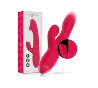 Intense - dua vibrador multifunción recargable up & down con lengua rojo