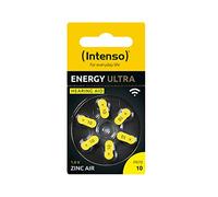 Intense Energy Ultra PR 70-10 Blister de 6 | 6 pilas de botón amarillas con 1,45 V para audífonos, tecnología de zinc-aire, duraderas y fáciles de cambiar