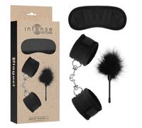 Esposas marca INTENSE FETISH INTENSE FETISH - SET ERÓTICO 2 CON ESPOSAS, ANTIFAZ Y PLUMERO