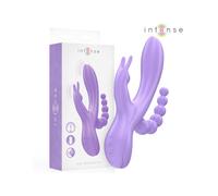 Intense - miko triple vibrador rabbit & estimulador & anal 7 vibraciones morado