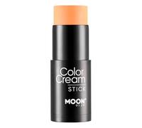 Intense Neon UV ColorCream Face & Body Paint Stick by Moon Glow - Maquillaje profesional facial y corporal para adultos y niños - 21 g - naranja intenso