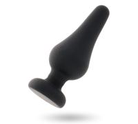 Intense - anal plug pipo m silicone negro 11 cm