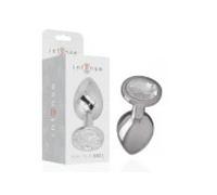 Intense Plug Anal Metal con Cristal Plata Talla L 1ud