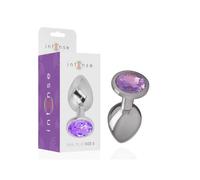 Intense Plug Anal Metal con Cristal Violeta Talla L 1ud