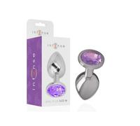 Intense Plug Anal Metal con Cristal Violeta Talla M 1ud