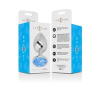 Intense Plug Anal Metal con Cristal Azul T L 1 ud
