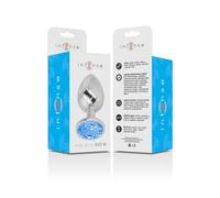Intense Plug Anal Metal con Cristal Azul T M 1 ud