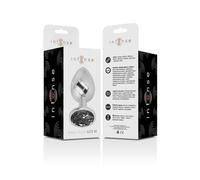 Intense Plug Anal Metal con Cristal Negro Talla M 1ud