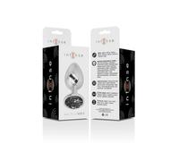 Intense Plug Anal Metal con Cristal Negro Talla S 1ud