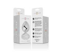 Intense Plug Anal Metal con Cristal Plata Talla M 1ud
