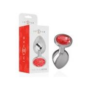 Intense Plug Anal Metal con Cristal Rojo Talla M 1ud