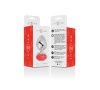 Intense Plug Anal Metal con Cristal Rojo Talla S 1ud