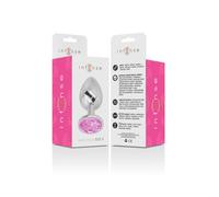 Intense Plug Anal Metal con Cristal Rosa Talla S 1ud