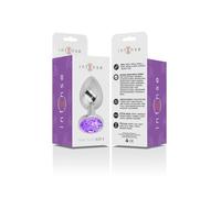 Intense Plug Anal Metal con Cristal Violeta Talla S 1ud