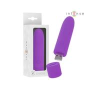 Intense - symone bala vibradora recargable por usb 8 vibraciones morado 10 x 2.2 cm
