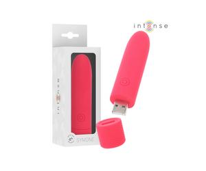 Intense - symone bala vibradora recargable por usb 8 vibraciones rojo 10 x 2.2 cm
