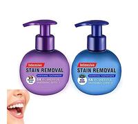 Intensive Stain Removal Whitening Toothpaste, Baking Soda Whitening Toothpaste, More Hygienic and Durable Pump Design Toothpaste (two colors)