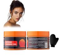 Intensive Tanning Gel, Acelerador Bronceado, Gel de bronceado Autobronceador para Rostro y Cuerpo, Bronceado Rápido y Duradero, con un Guante Aplicador