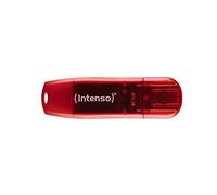 Intenso - Rainbow Line unidad flash USB 128 GB USB tipo A 2.0 Rojo, Transparente