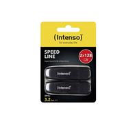 Intenso 128GB Speed Line paquete doble Clé USB al por menor 128 GB negro 3533495 USB-A